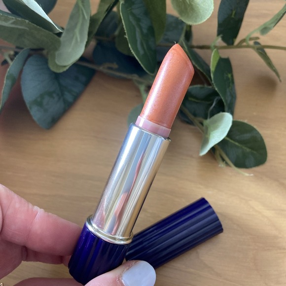 RARE NEW Estée Lauder PEACH PEACH 06 Double Color Everlasting Lipstick Full Size - Picture 5 of 6